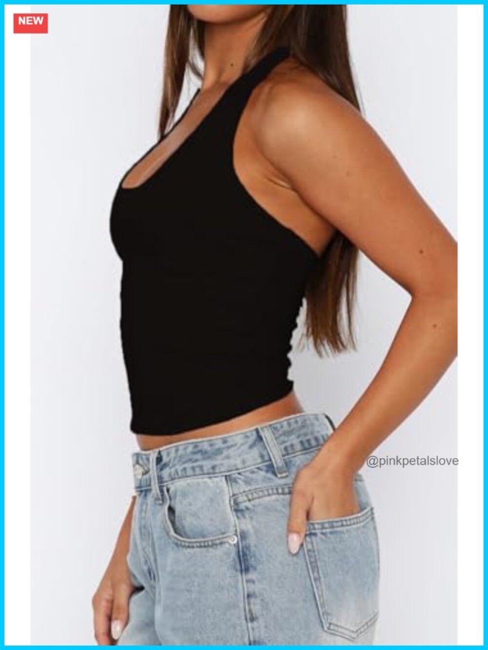 Double Lined Halter Crop Tank Top Backless Going Out Sleeveless Y2K - Picture 2 of 4
